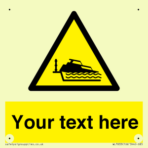 Custom warning grounding cruiser on lock cill